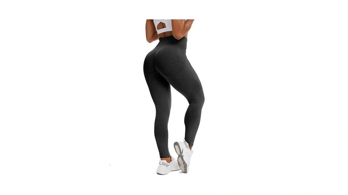 Cfr Women's High Waist Workout Seamless Scrunch Booty Leggings Butt
