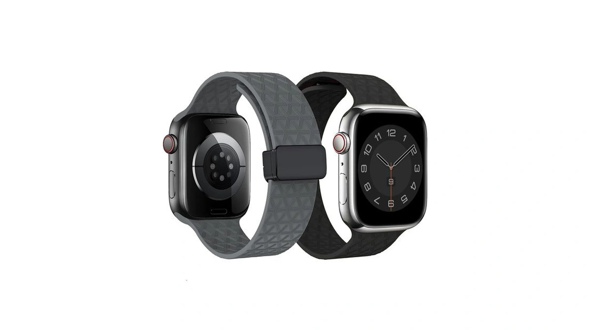 2 Packs D-buckle Sport Bands Compatible With Apple Watch Band