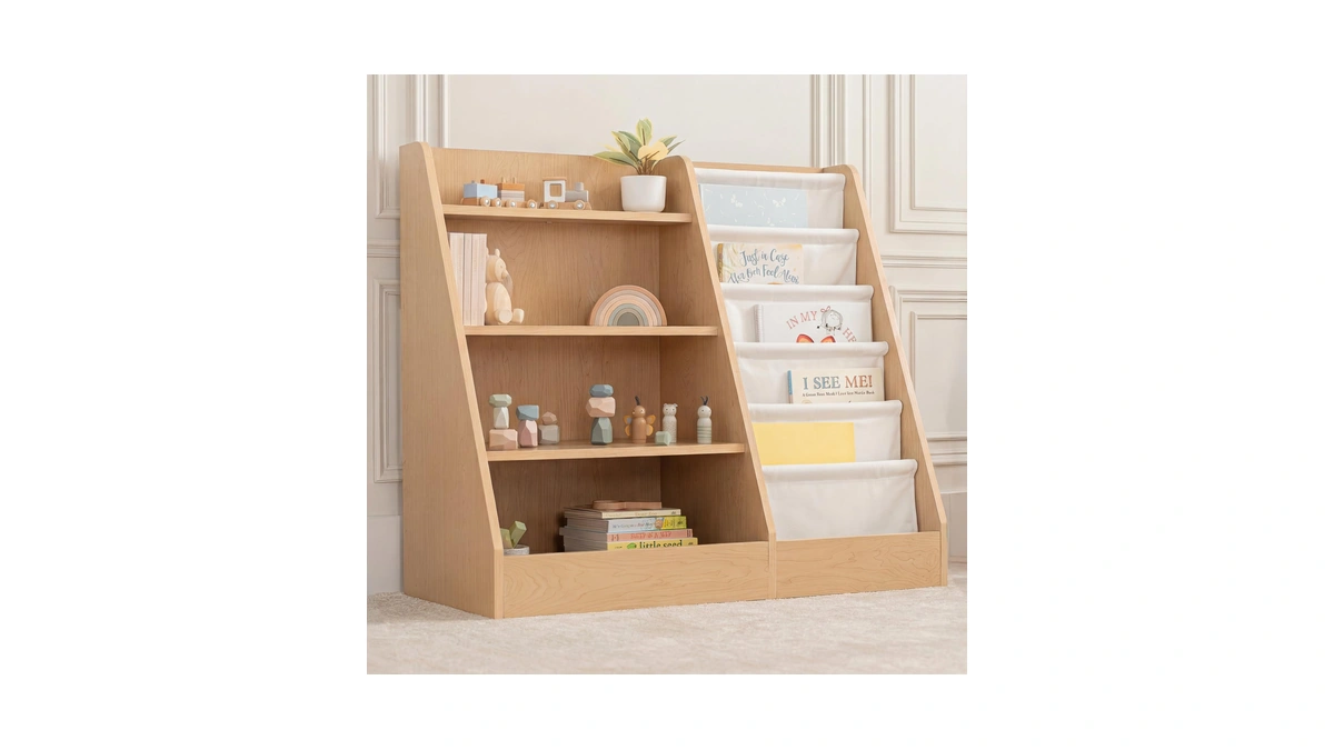 Comfy Cubs Kids Bookshelf 35.2 X 15.7 X 31.5 Inches