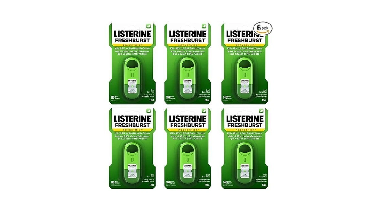 Listerine Freshburst Pocketmist Fresh Breath Oral Care Mist, Non-aerosol Sugar-free