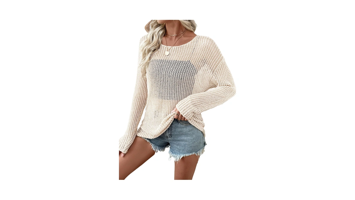 Evaless Sweaters For Women Sexy 2026 Spring Summer Crochet Hollow