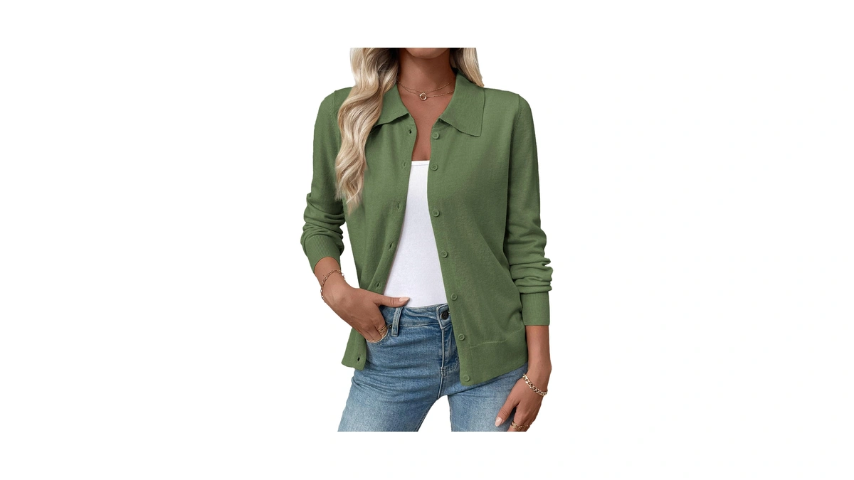 Evaless Womens Spring Fashion Cardigan Sweaters Lightweight Trendy Long Sleeve