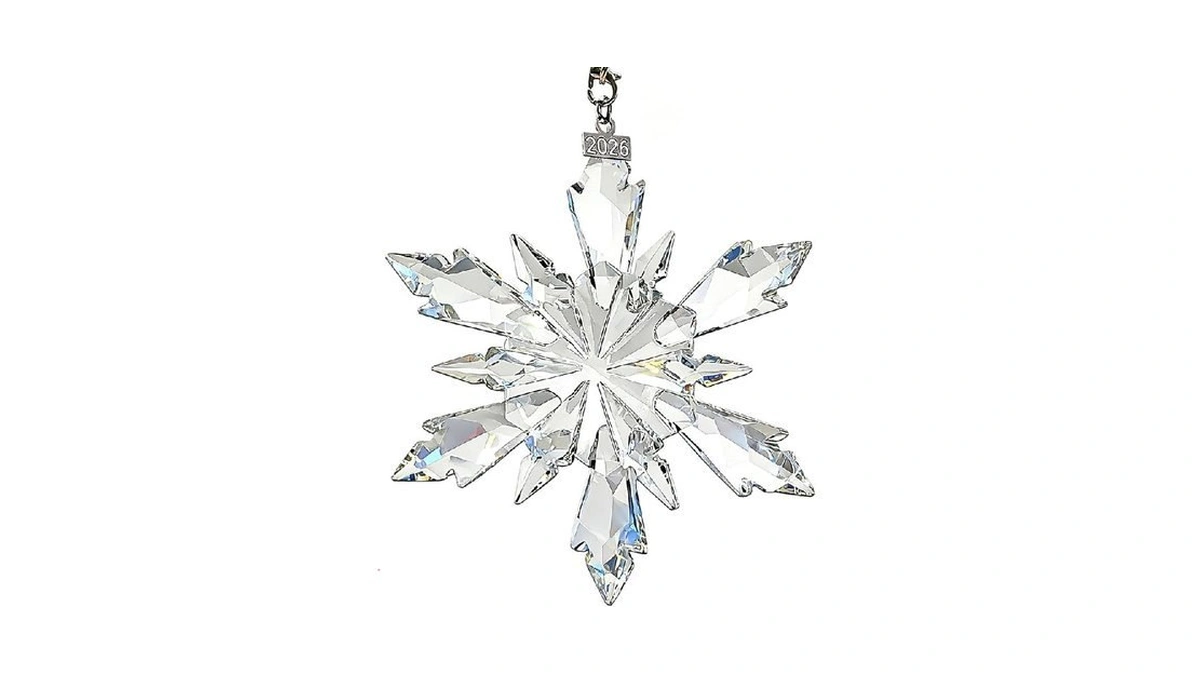 2026 Annual Edition Crystal Christmas Ornaments, Snowflake Star Ornaments For