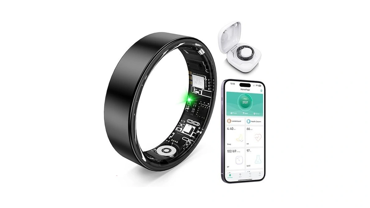 Free Shark Smart Ring With Sleep Monitoring, Step Counting, Heart