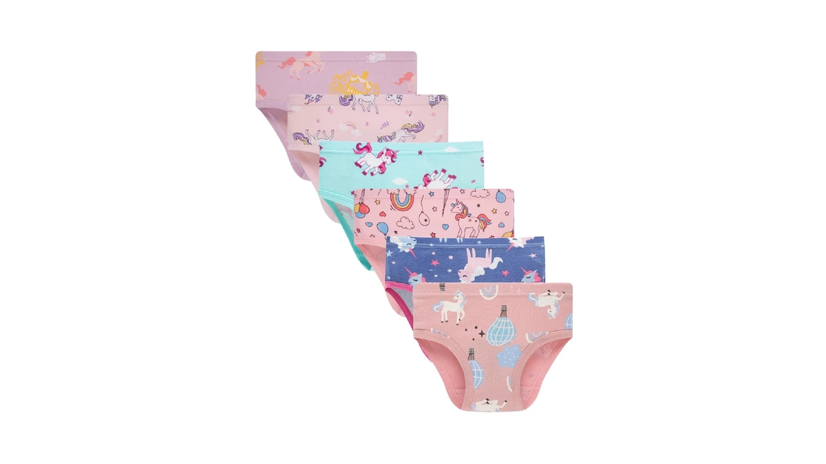 Boboking Little Girls' Undies Kids Soft 100% Cotton Panties Underwear