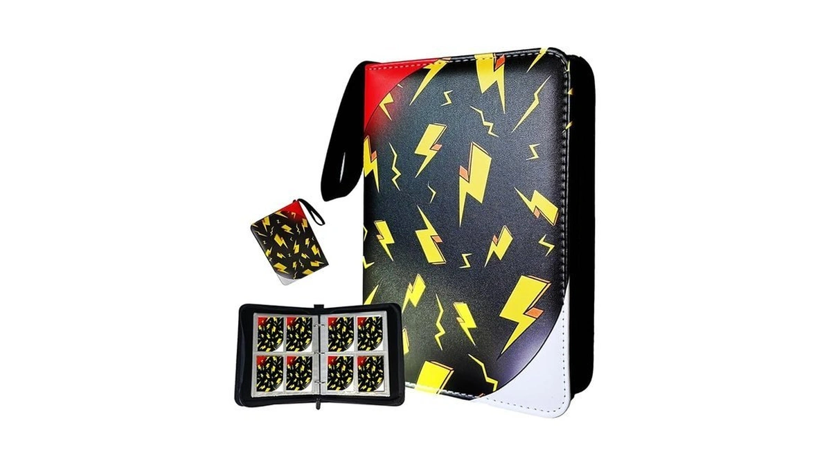 Premium Card Binder 4 Pocket, 3-ring Zipper 400 Pockets Card
