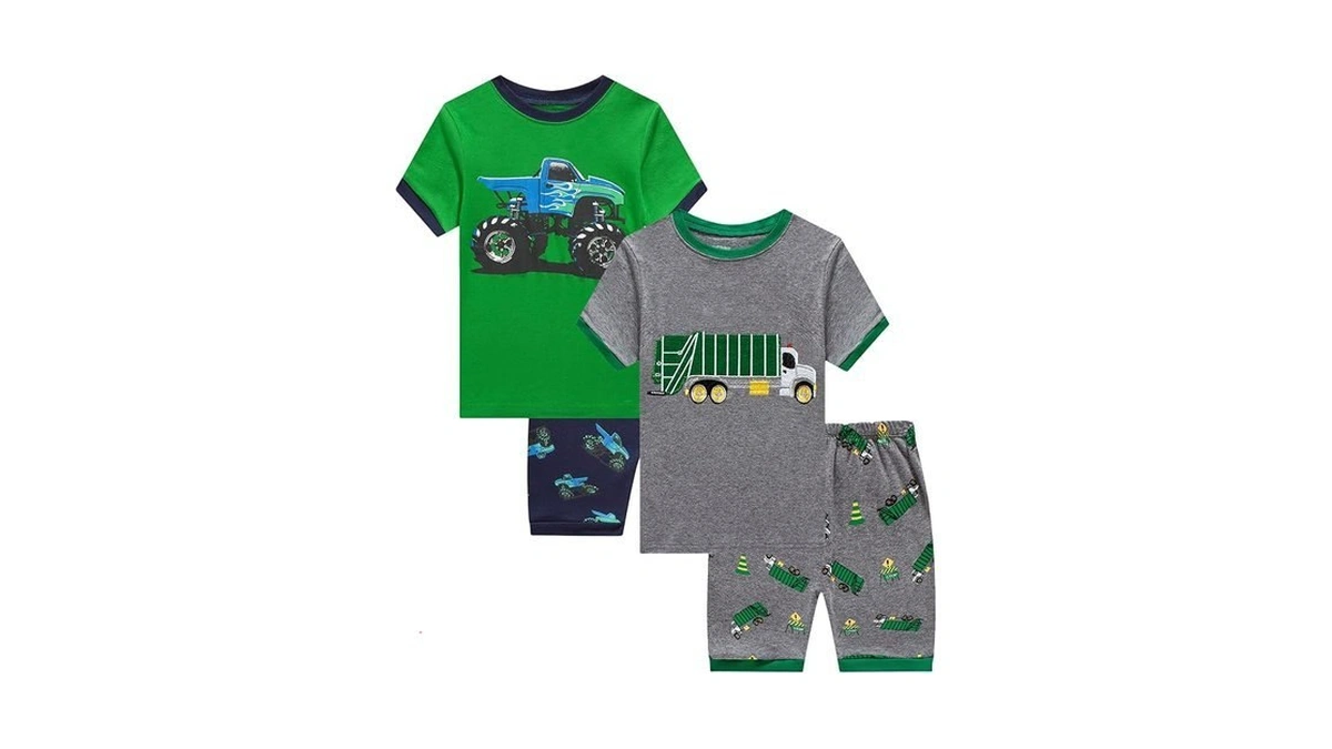 Little Bety Boys Cotton Pajamas Summer Shorts Sets Pjs Toddler