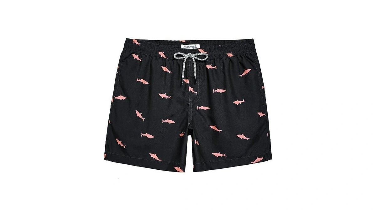 Maamgic Mens Swim Trunks 5 Inch With Mesh Lining, Quick
