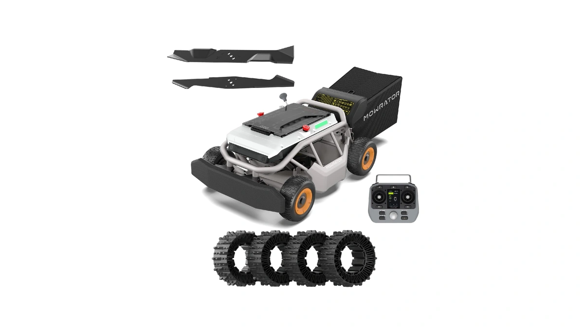 Mowrator S1 4wd 18ah Remote Control Lawn Mower With Deformable
