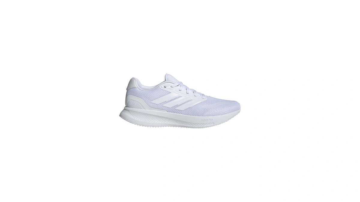 Adidas Men's Run Falcon 5, White/white/white, 7.5
