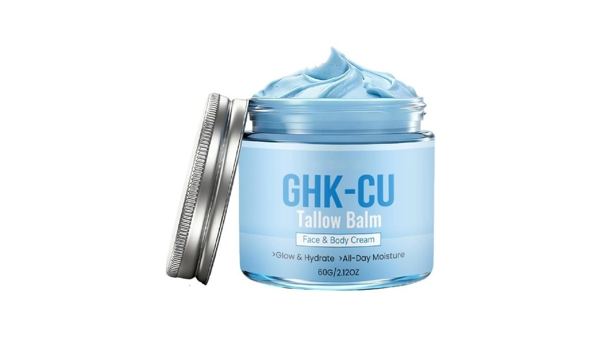 Ghk-cu Peptide Cream For Face - Whipped Beef Tallow Moisturizer