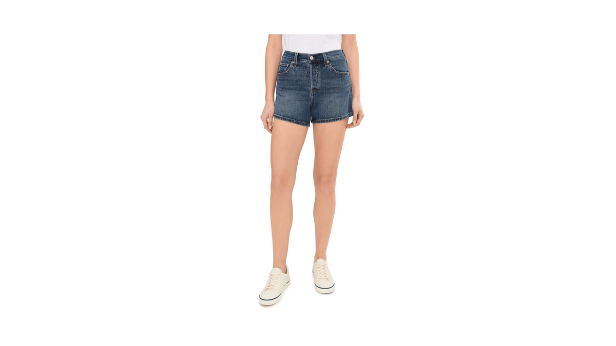 Levi's Women's 501® Curve Short, (new) Believe Not (shrink-to-fit -