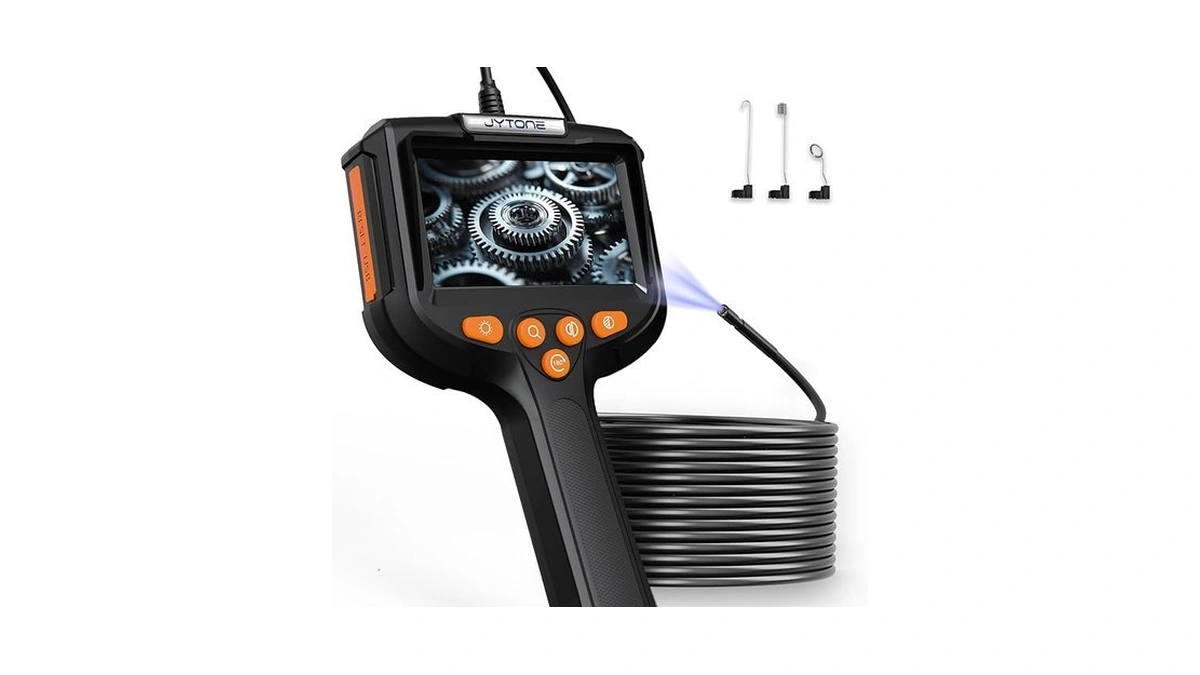 Endoscope Camera With Light, 4.3" Hd Display, 5.5mm Waterproof Borescope,