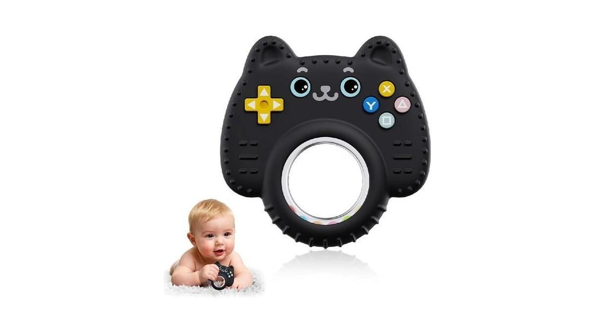 Teething Toys For Babies 0-6 6-12 Months, Remote Game Controller