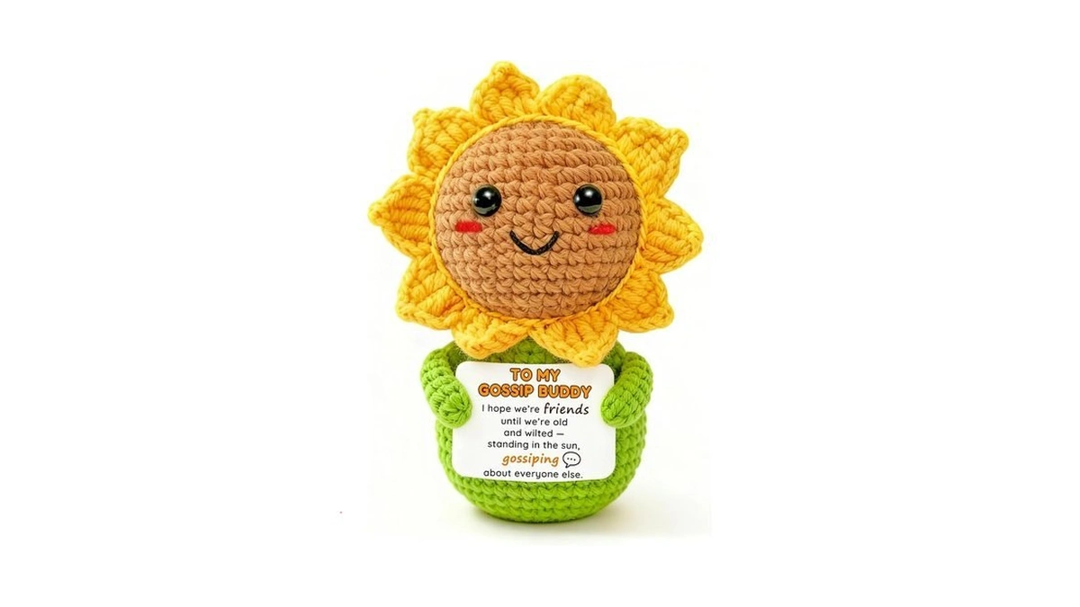 Krinisou Funny Friendship Gift For Women β Crochet Sunflower βto