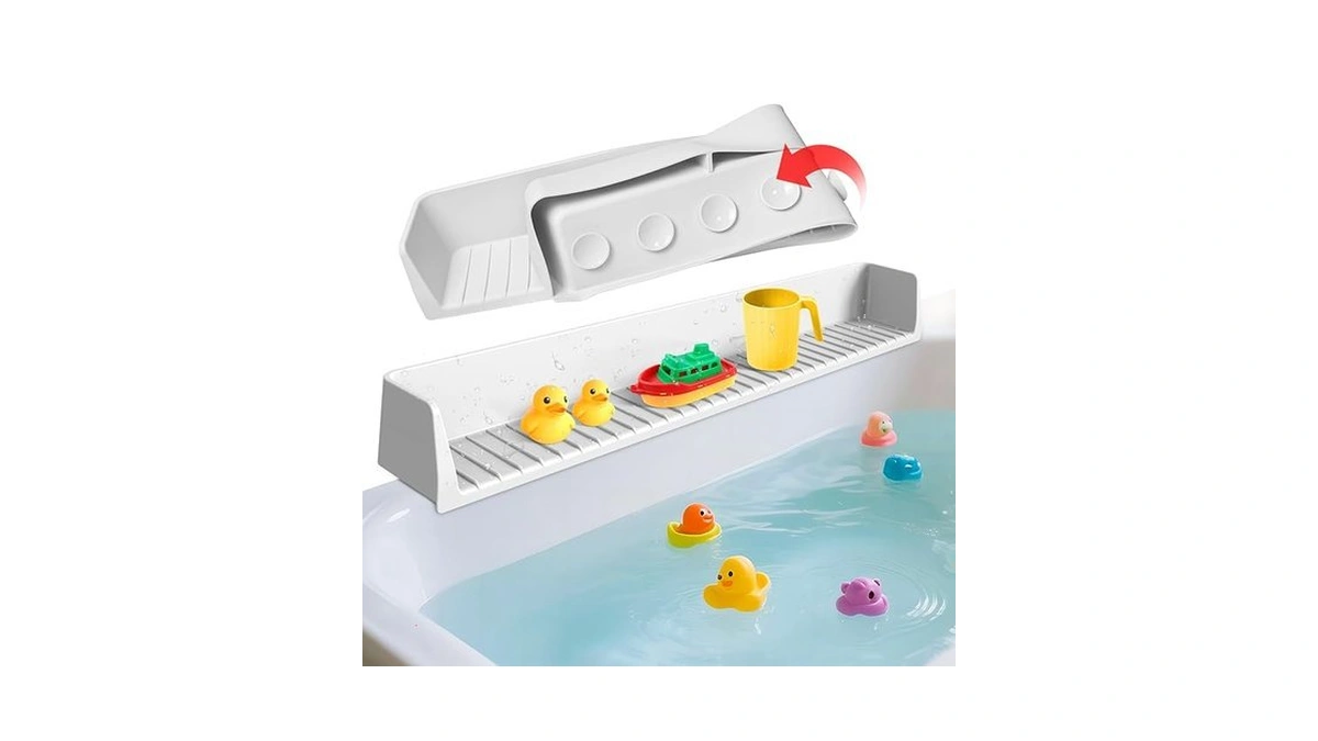 Splash Guard For Bathtub Kids - Silicone Bathtub Splash Guard