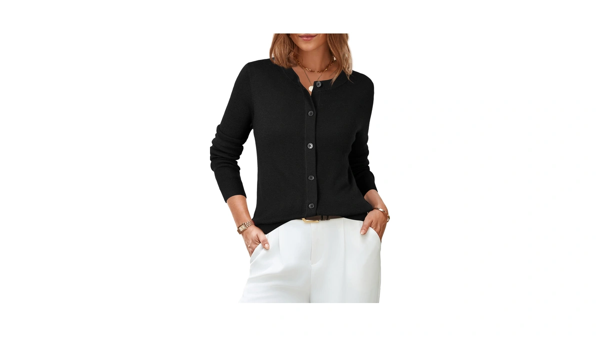 Arach&cloz Womens Cardigan Sweaters 2026 Soft Layering Essential Knit Long