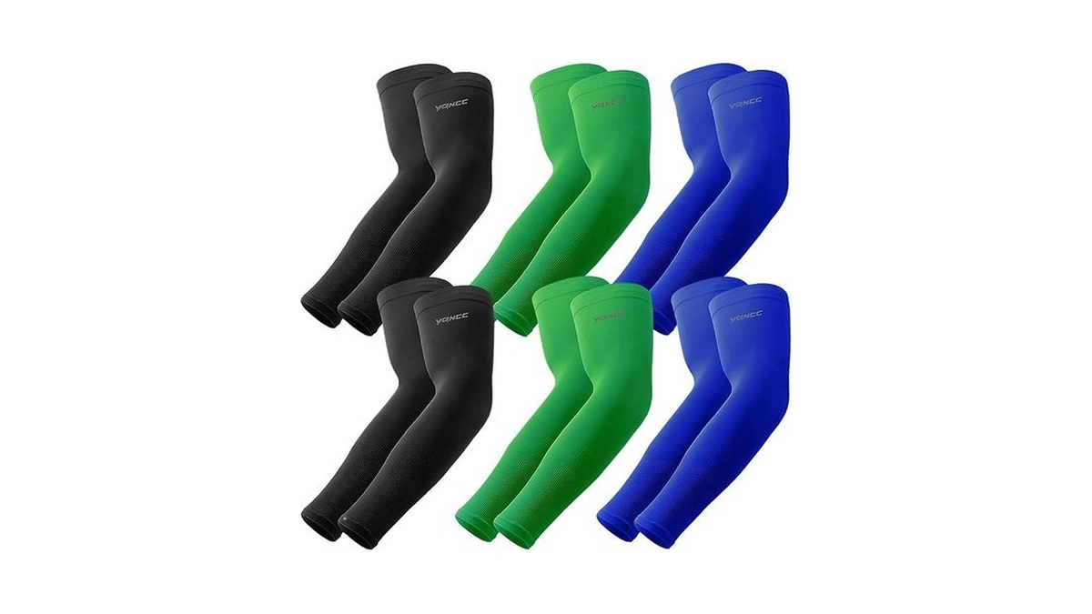 Yqxcc 6 Pairs Arm Sleeves, Cooling Uv Sun Protection Sports