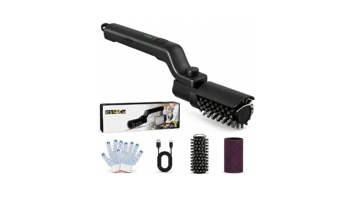Electric Grill Brush Vahrelo Grillmaster Pro Cordless Bbq Cleaner For