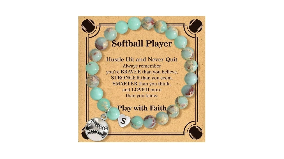 Baylay Softball Gifts For Teen Girls, Softball Bracelet Stuff Accessories