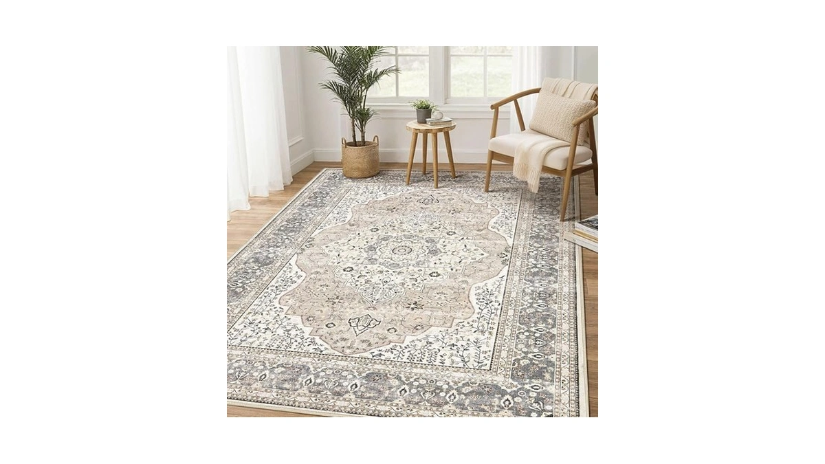 Washable Rug 5x7 Area Rugs For Living Room Bedroom Dining