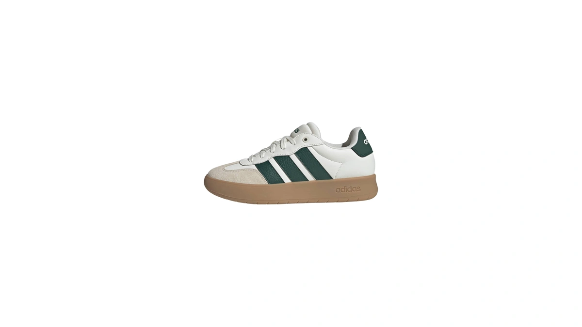Adidas Men's Barreda, Off White/collegiate Green/gum, 5