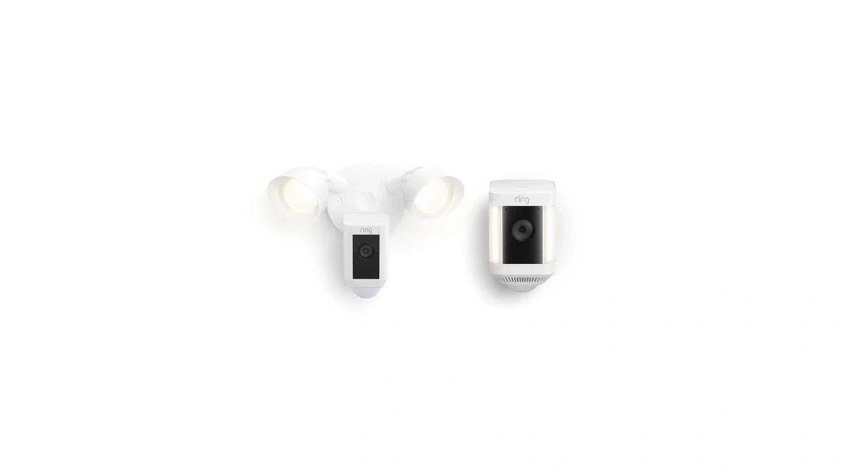 Ring Floodlight Cam Plus With Ring Spotlight Cam Plus, Battery