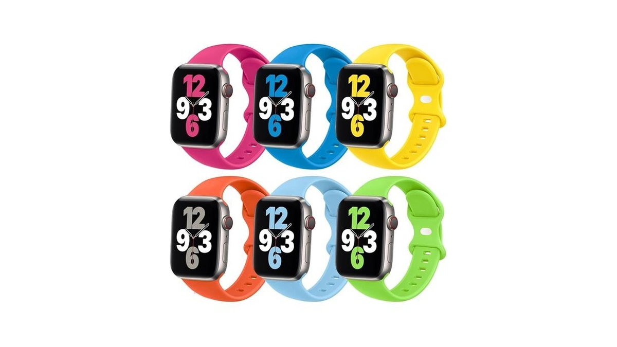 (6 Pack) Sport Band Compatible With Apple Watch Bands 38mm