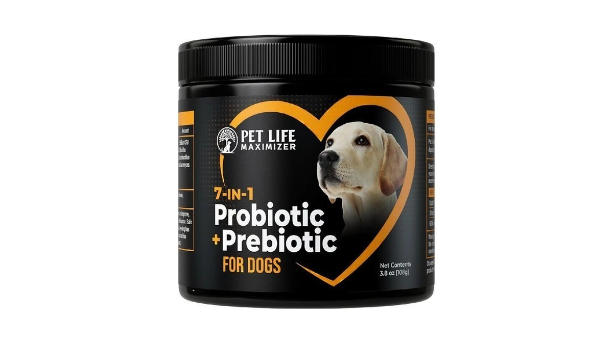 7-in-1 Probiotic + Prebiotic For Dogs. For Digestive Health, Yeast,