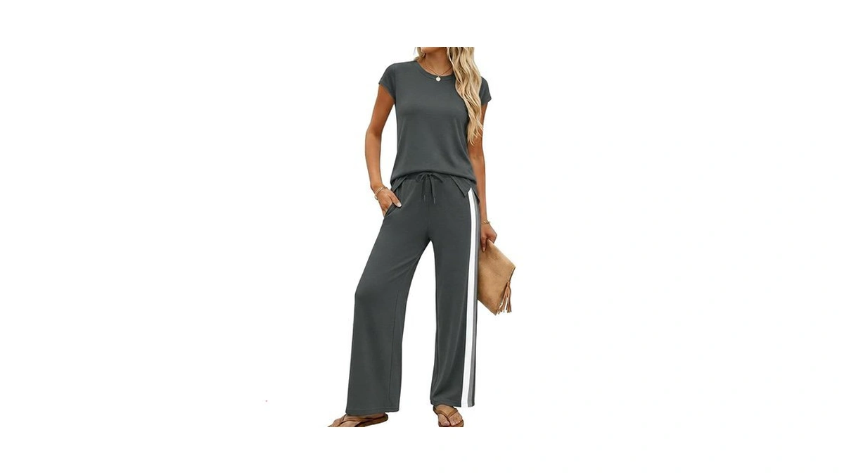 Casly Lamiit 2pcs Pants Sets Outfits For Women Lounge Set