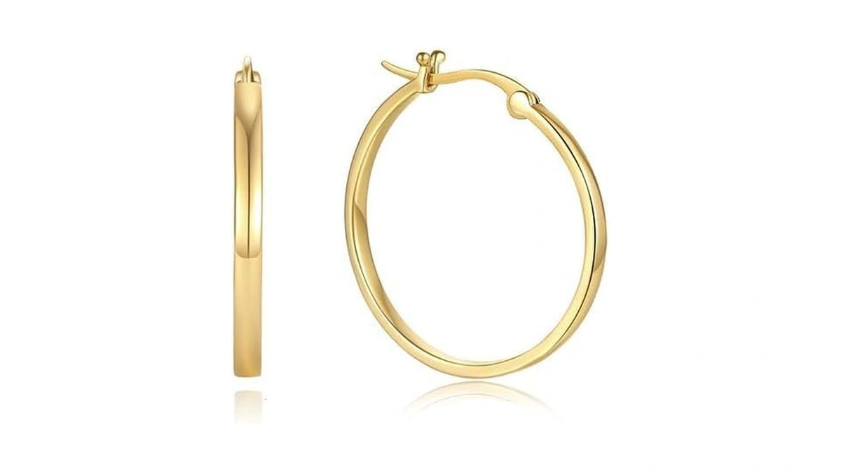 14k Gold Hoop Earrings For Women Trendy Gold Earrings For