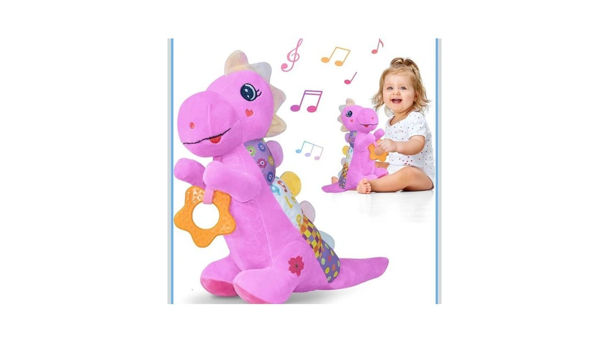Baby Dino Plush Soft Stuffed Animal Toy For 0-3-6-12+ Months,infant