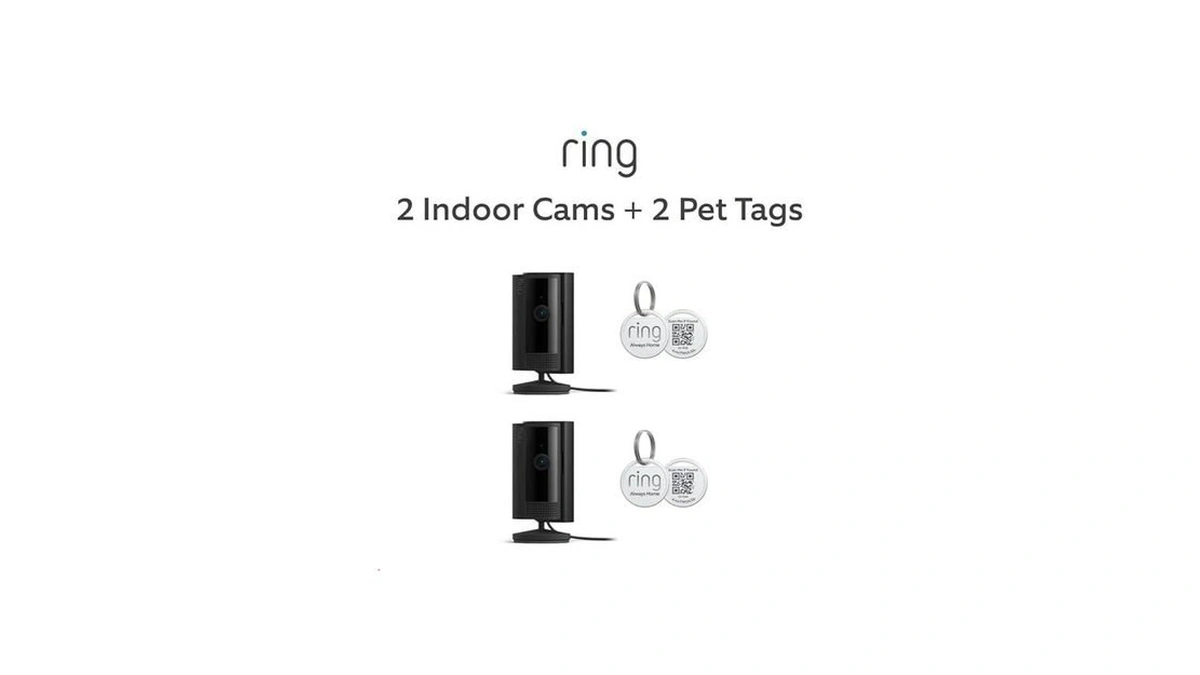 2 Ring Indoor Cam (2nd Gen), Black With 2 Ring