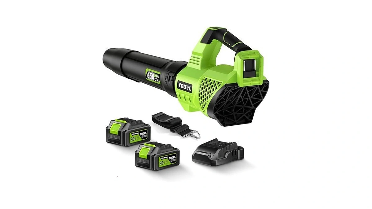 Leaf Blower Cordless, 650cfm Electric Leaf Blowers With 2 X