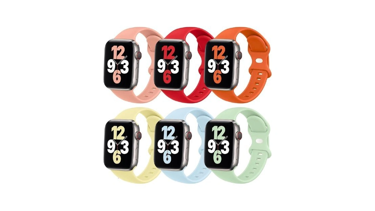 (6 Pack) Sport Band Compatible With Apple Watch Bands 38mm
