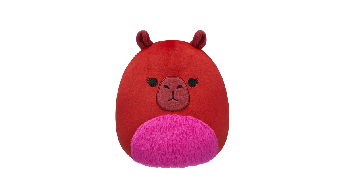 Squishmallows Original 8-inch Marcia Maroon Capybara - Official Jazwares Plush