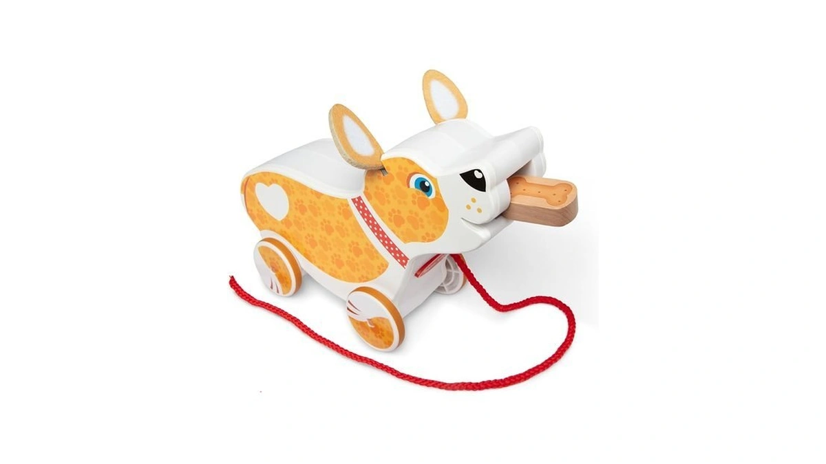 Melissa & Doug Feed, Walk & Poo Pup Wooden Preschool