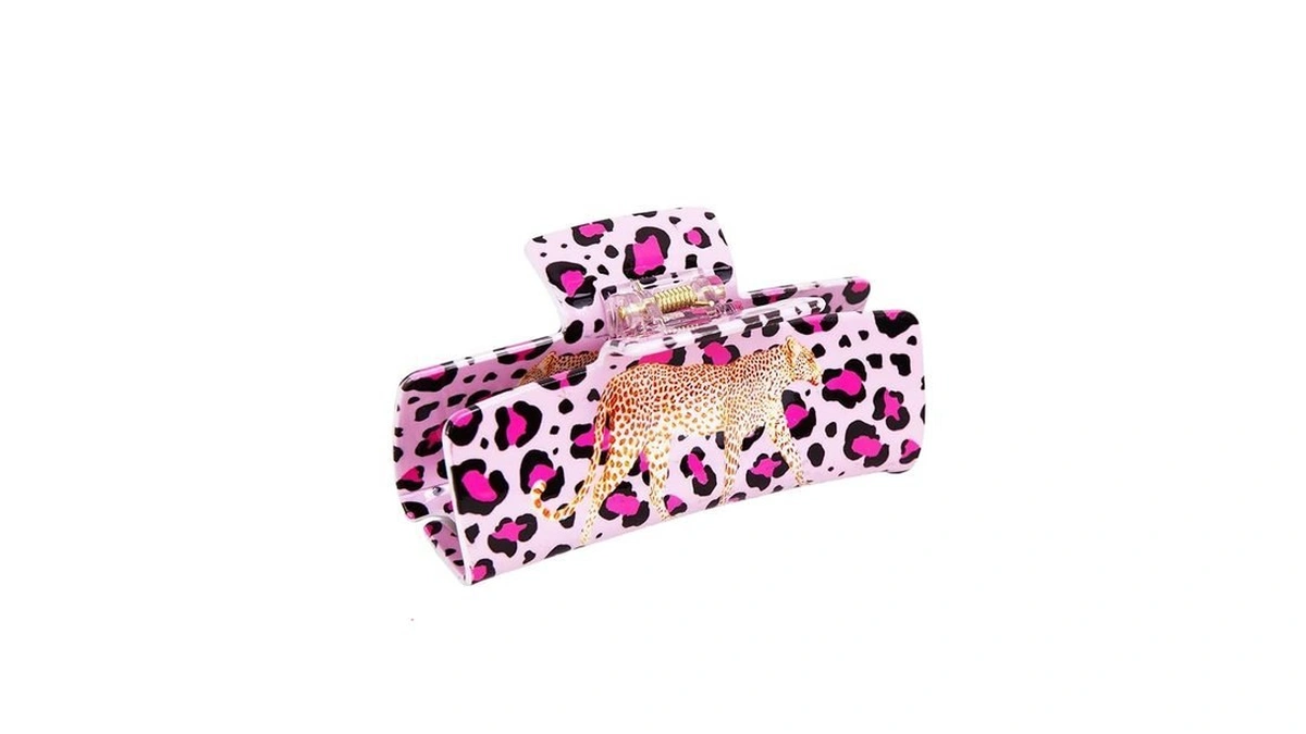 Leopard Hair Claw Clip For Women, 3.94" Large Claw Clips