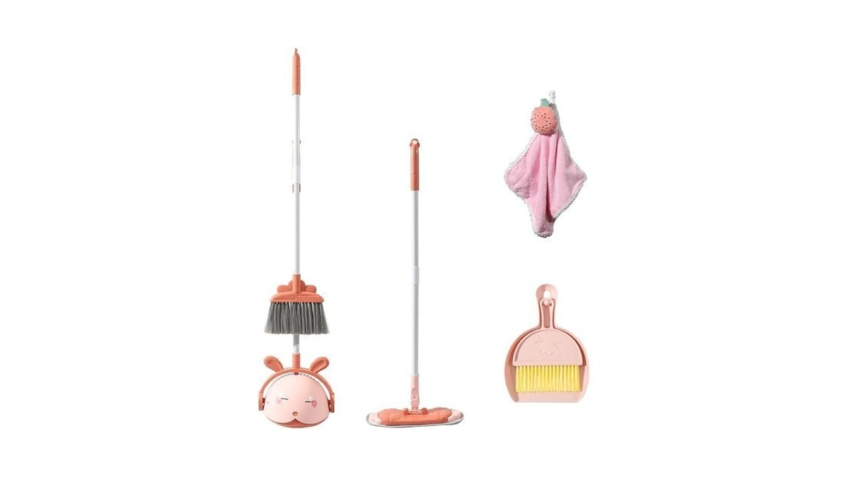 Midoneat Kids Cleaning Toy Set, Mini Child Broom, Mop And