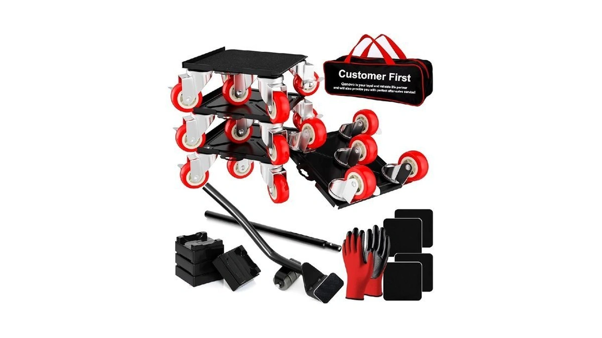 Qenovo Furniture Dolly Set 5 Wheels Heavy Duty, Furniture Movers