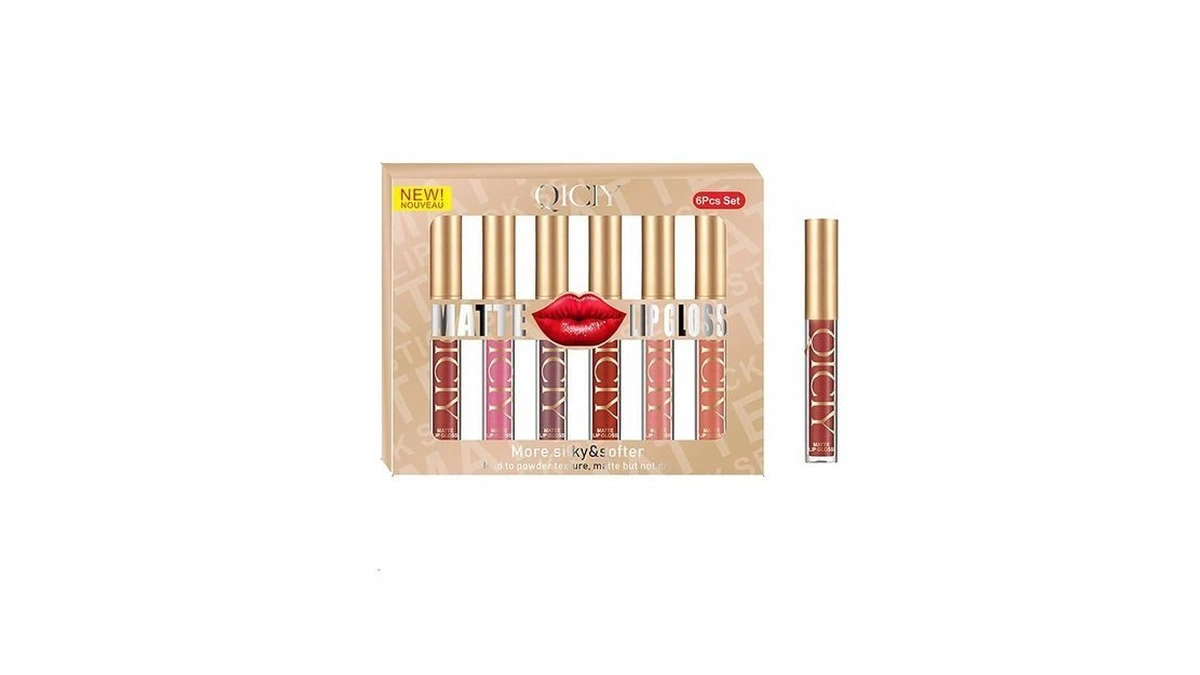 Admd 6pcs Set Matte Lip Gloss, Liquid Lipstick - Velvet