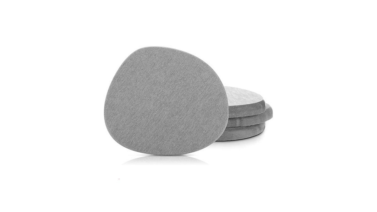 Diatomaceous Earth Coaster, Set Of 4, Unique White Absorbent Coasters
