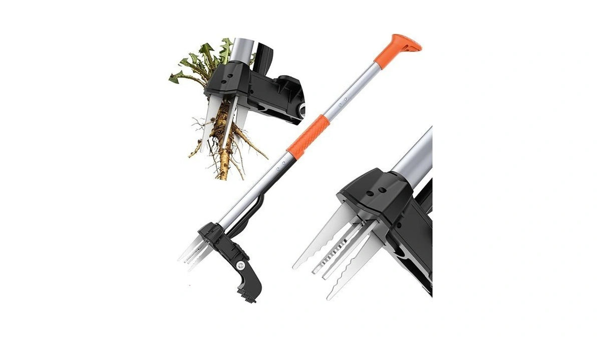 Kxgbarn Stand Up Weed Puller Tool, Long Handle Garden Weeder
