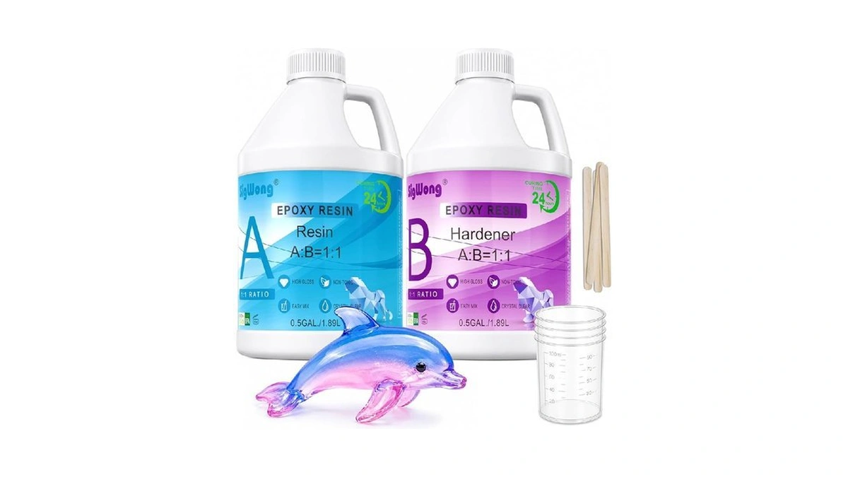 Sigwong Epoxy Resin 1 Gallon - Crystal Clear Epoxy Resin