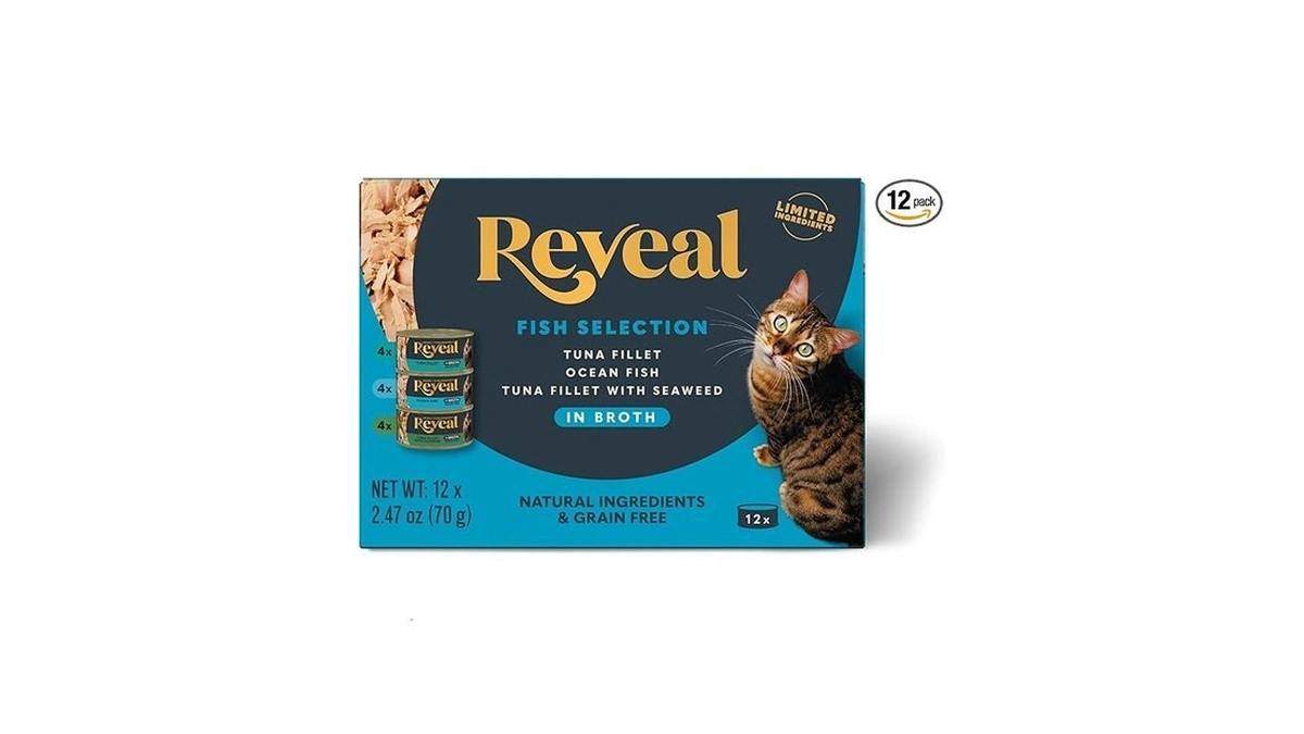 Reveal Fish Variety Pack Wet Cat Food In Broth 12-pack