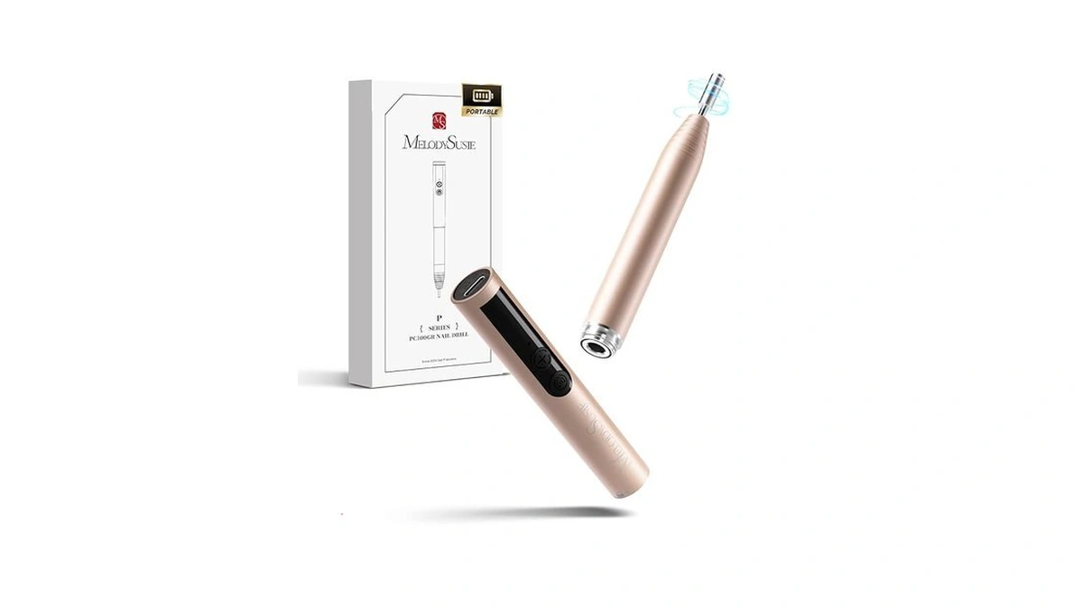 Melodysusie Pocketnail Pen-shaped Cordless Modular Nail Drill, Pc100gr 20000rpm Slim