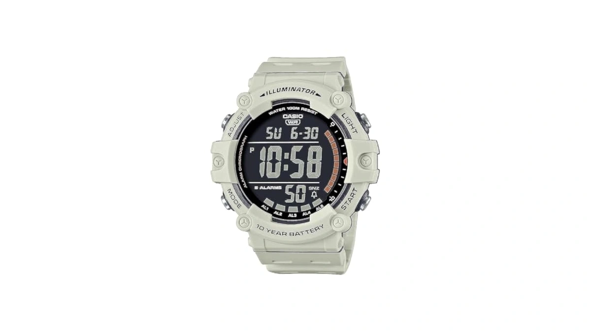 Casio Illuminator 10-year Battery Led Back Light 5-alarm Chronograph Digital