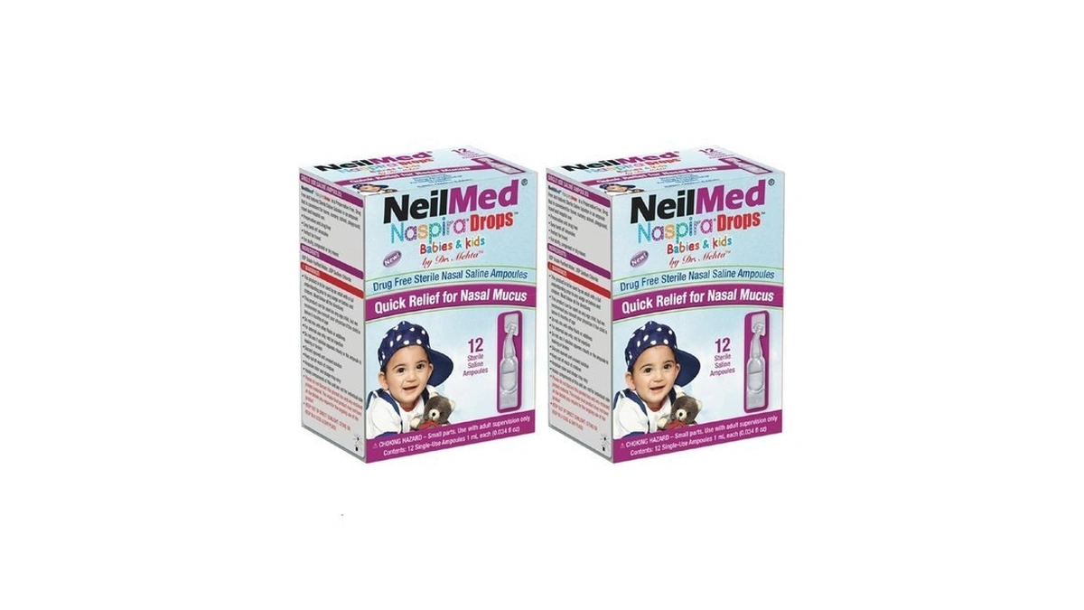Neilmed Naspira Drops - Easy Twist-off 12ct Ampoules, (packaging May
