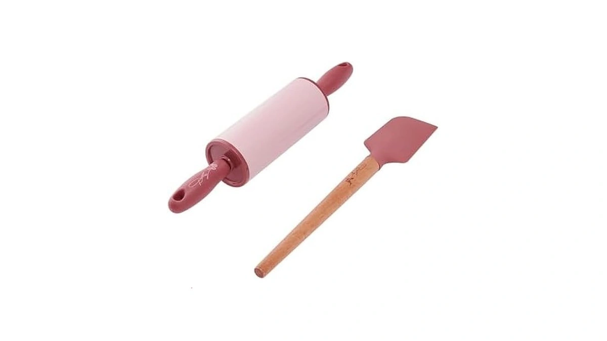 Dolly Parton Mini Spatula And Rolling Pin Set, 2 Piece,