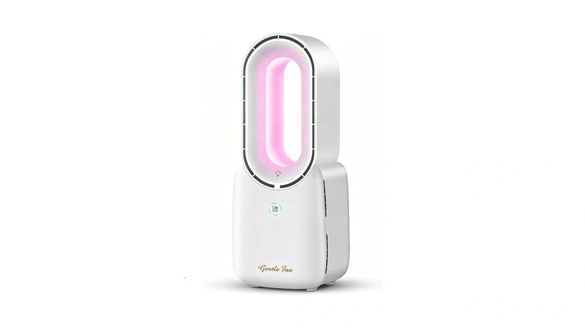 Misby Rechargeable Bladeless Desk Fan, 11.8 Inch Table Fan With